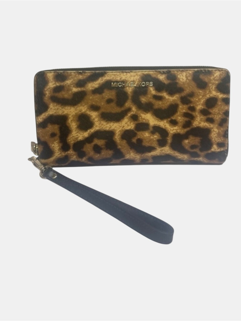 Michael Kors Large Continental Wallet Calf Hair Cheetah Print Butterscotch - Picture 6 of 7